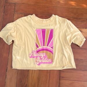 Always Golden Cropped Tee